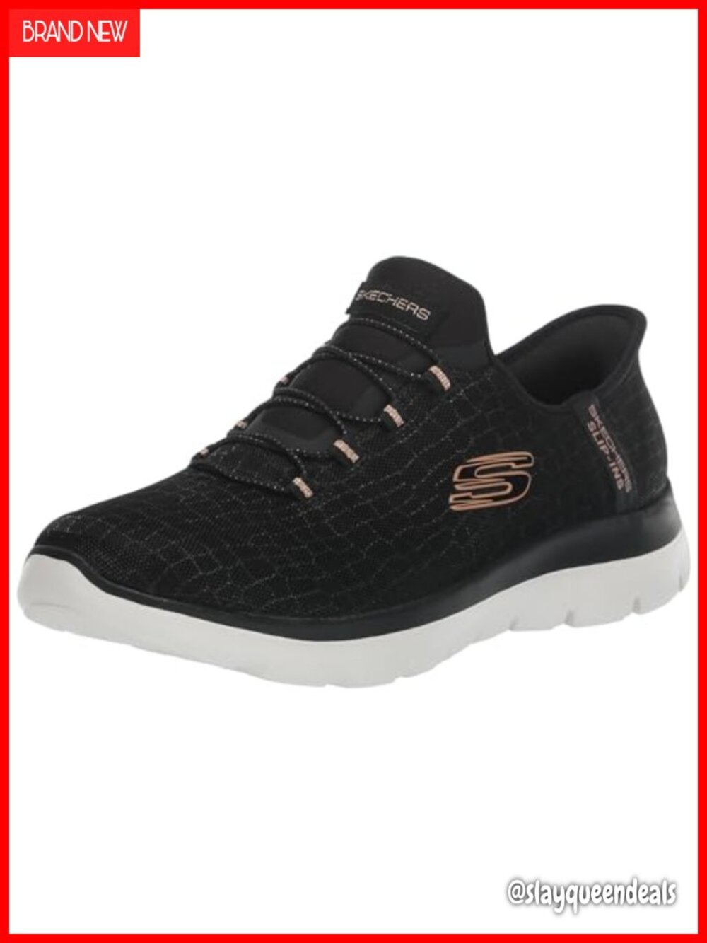 Skechers Summits Classy Night Slip On Sneakers Memory Foam Vegan